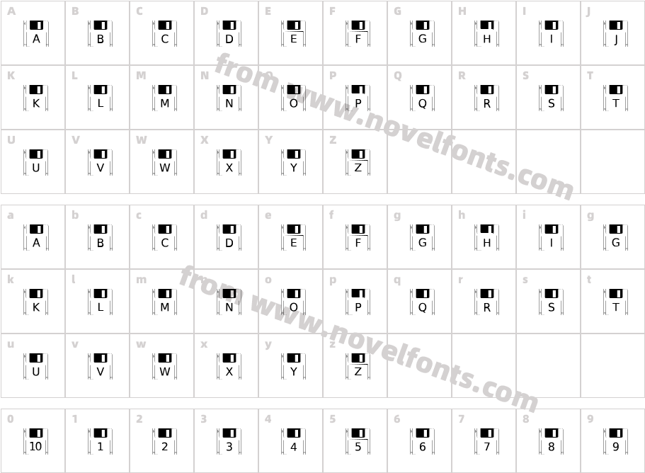 Floppy DiskCharacter Map