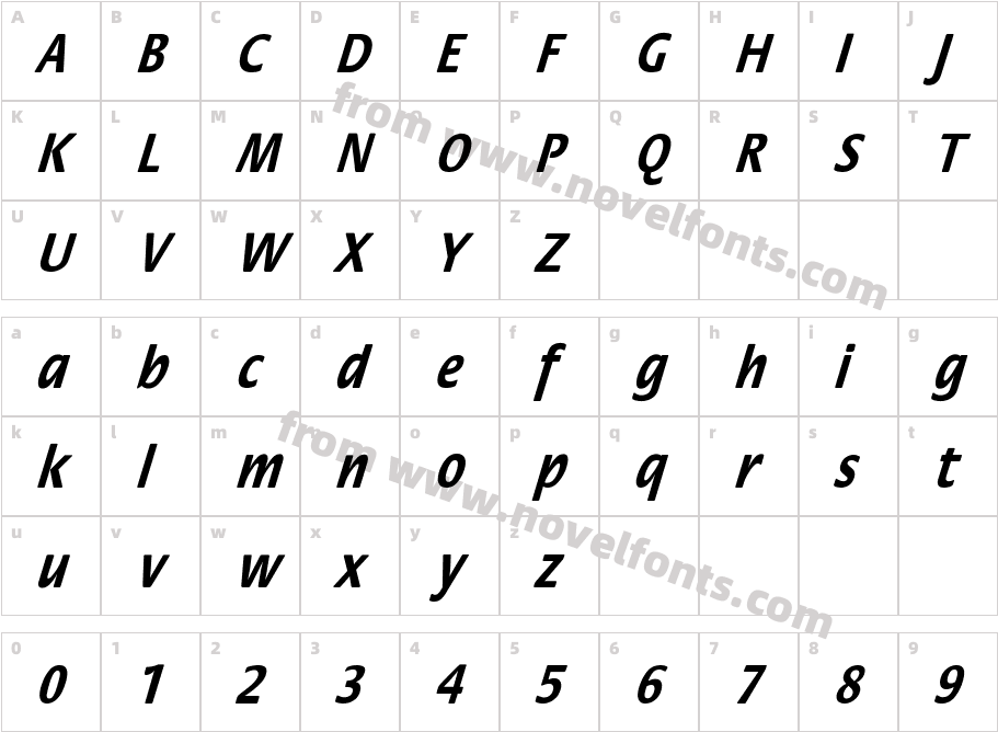 FloraCndObl-BolCharacter Map