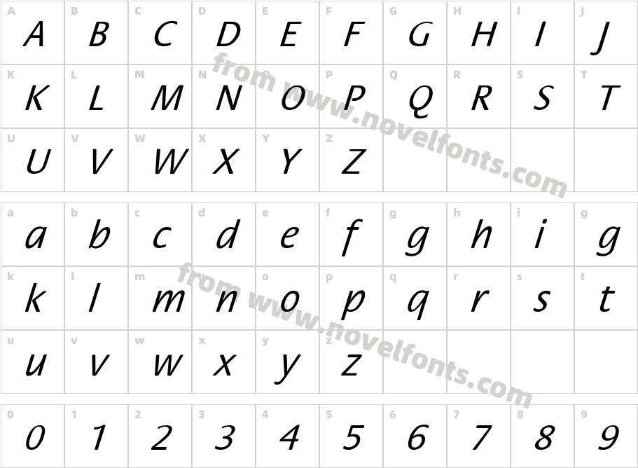 FloraObl-NormalCharacter Map