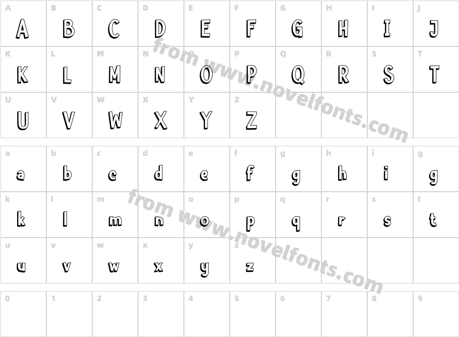 Floral Four DemoCharacter Map