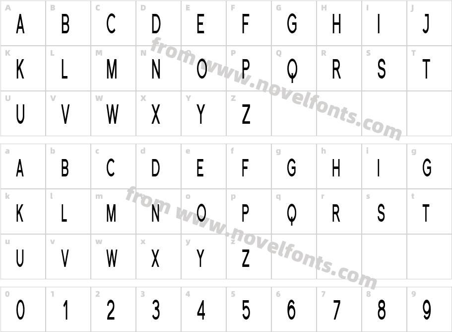 Florencesans SC Comp BoldCharacter Map