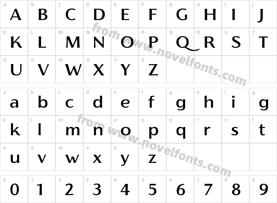 Florentia MediumCharacter Map