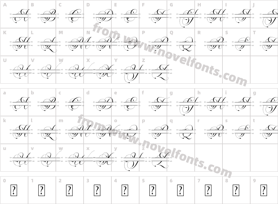 Flourish MonogramCharacter Map