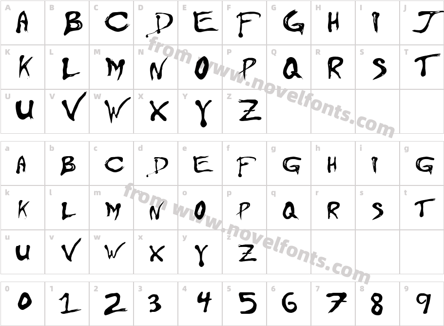 FloydianCharacter Map