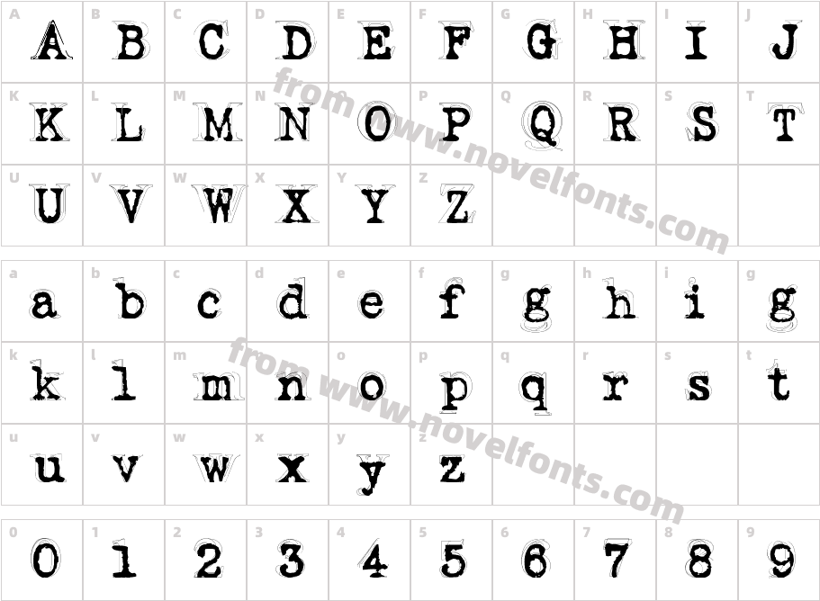 FluoxetineCharacter Map