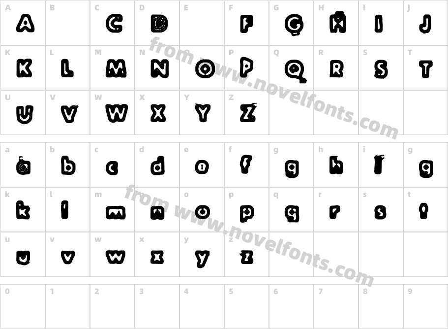 Flush OutCharacter Map