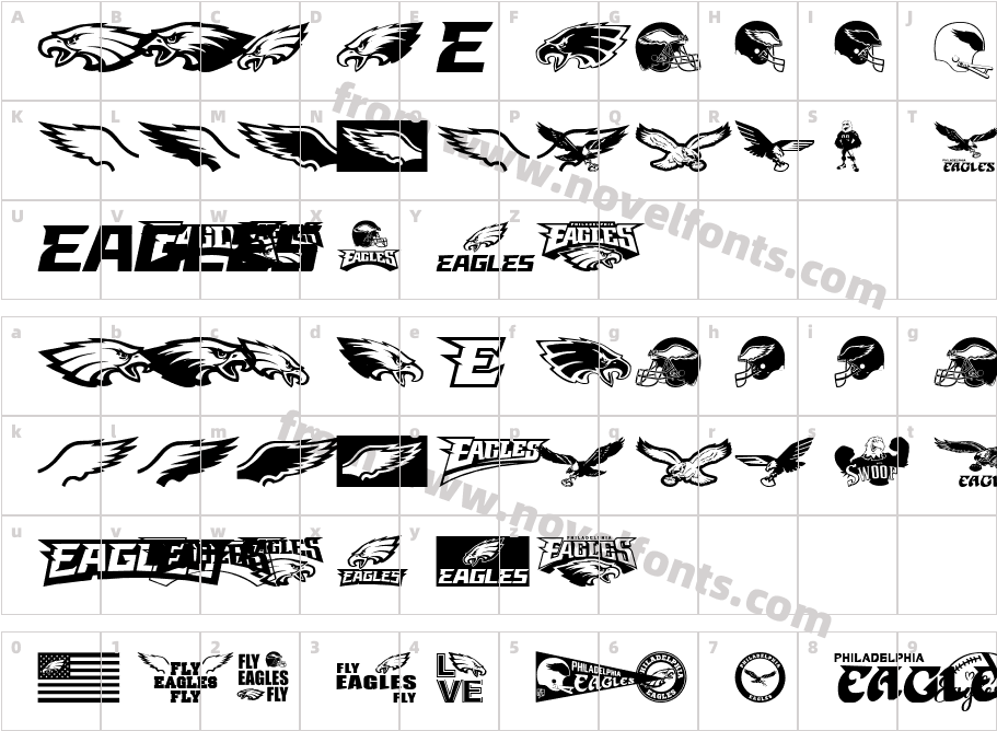 Fly Eagles FlyCharacter Map