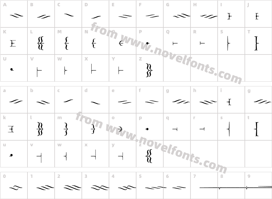 Foglihten DecoH02Character Map