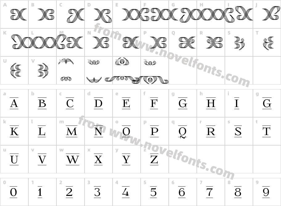 Foglihten Fr02Character Map