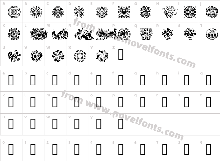 Folk ArtCharacter Map