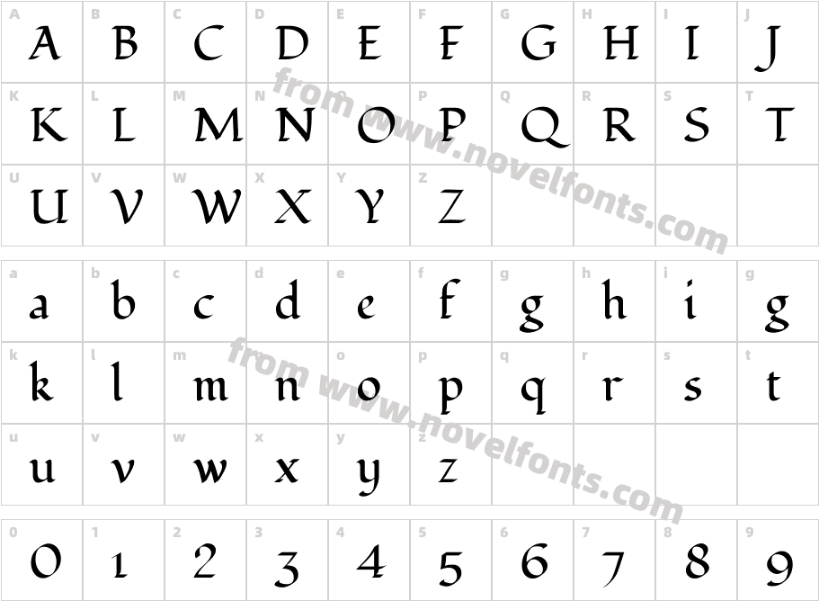 Fondamento RegularCharacter Map