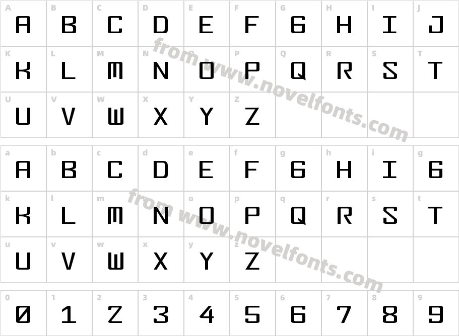 FonderianSkinnyCharacter Map