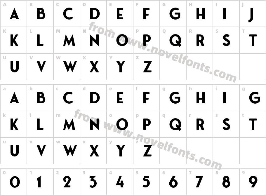 Fonseca RoundedCharacter Map