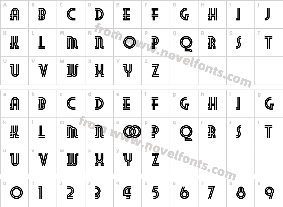 Foo Bar Inline NFCharacter Map