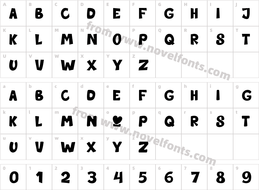 ForestAndGiantRegularCharacter Map