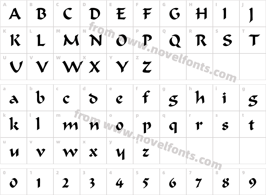 FormalScript421BTCharacter Map