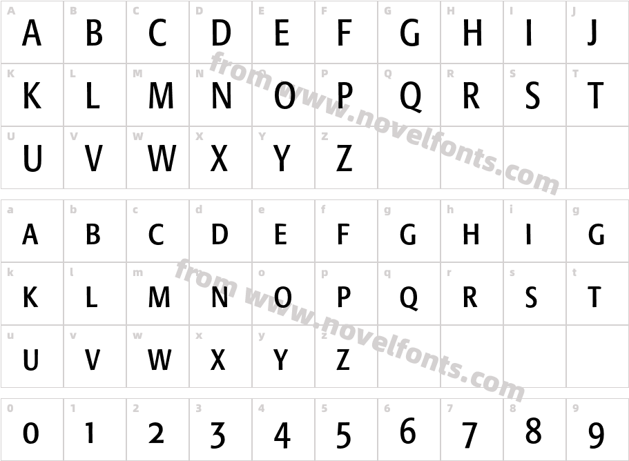 Formata-CondensedSCCharacter Map