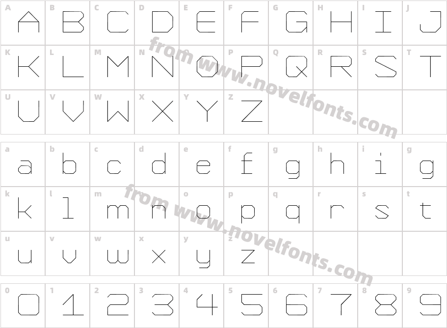 Formation ExtraLightCharacter Map