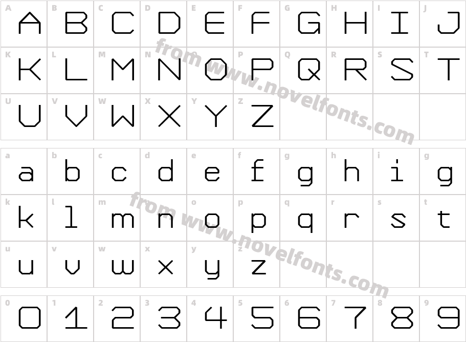 FormationDemiBoldCharacter Map