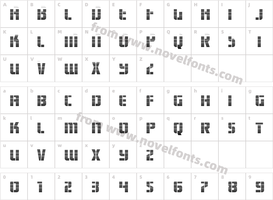 Fortune Soldier GradientCharacter Map