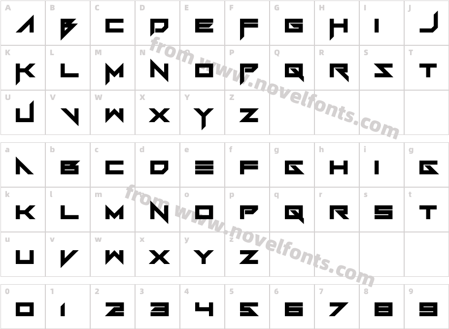 FoughtKnight RegularCharacter Map