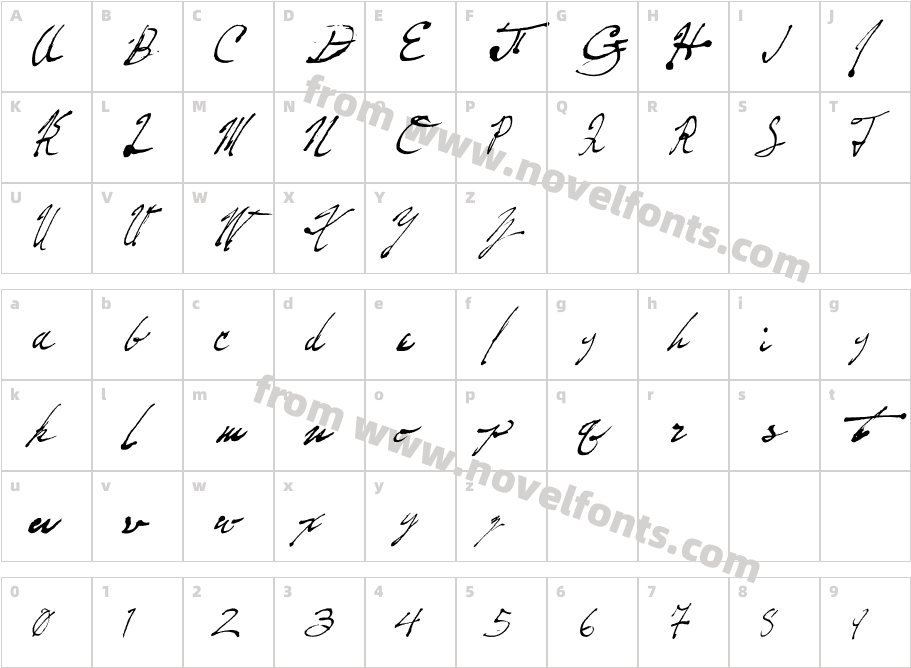 Fountain Pen FrenzyCharacter Map