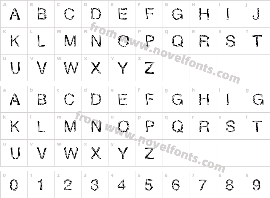 FourSixteenSixteenCharacter Map