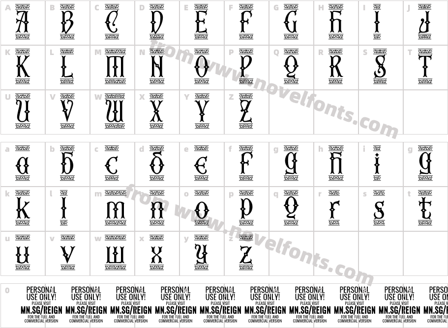 Fourth Reign PERSONAL USE ONLY Border DiamondCharacter Map