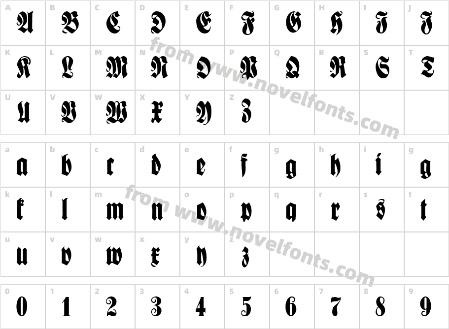 FracturCharacter Map