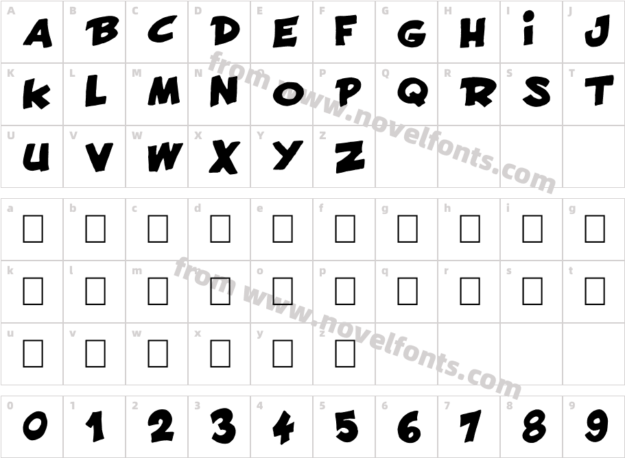 FrancobelgeCharacter Map