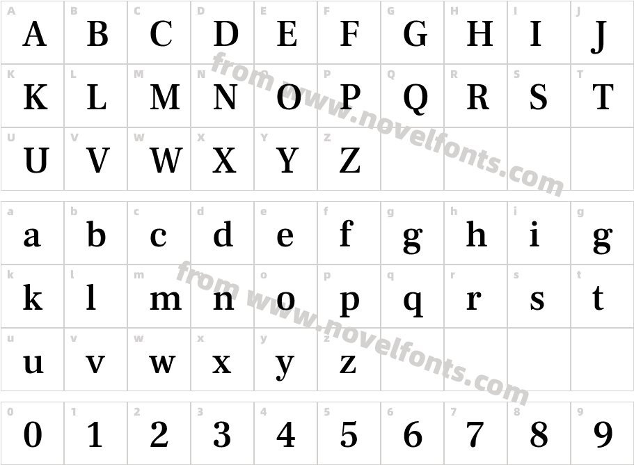 FrankRuhlLibre-MediumCharacter Map