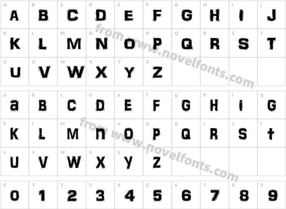 FrankenTOHOCharacter Map