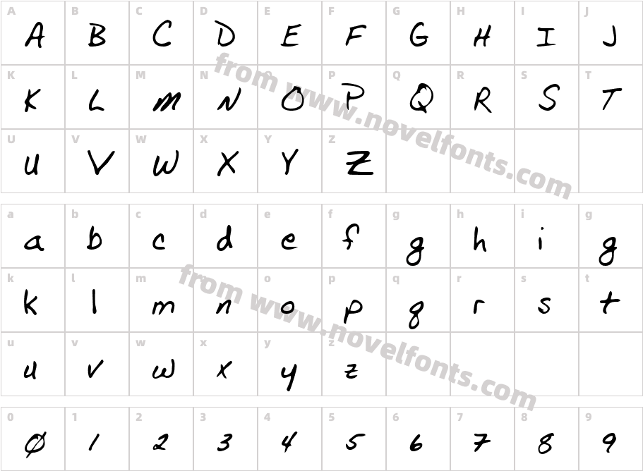 FranklinsHand-PlainCharacter Map