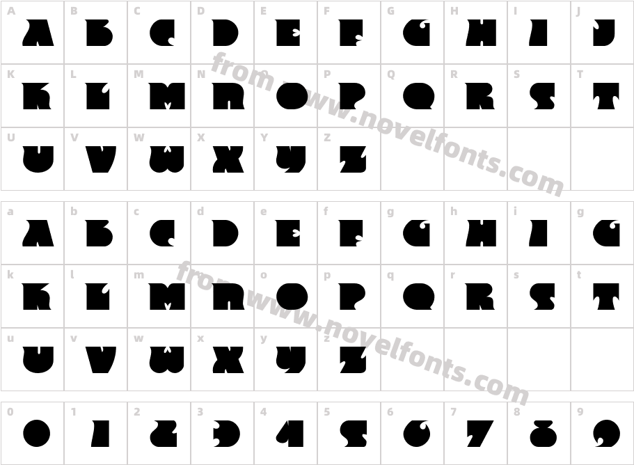 Frant BoldCharacter Map