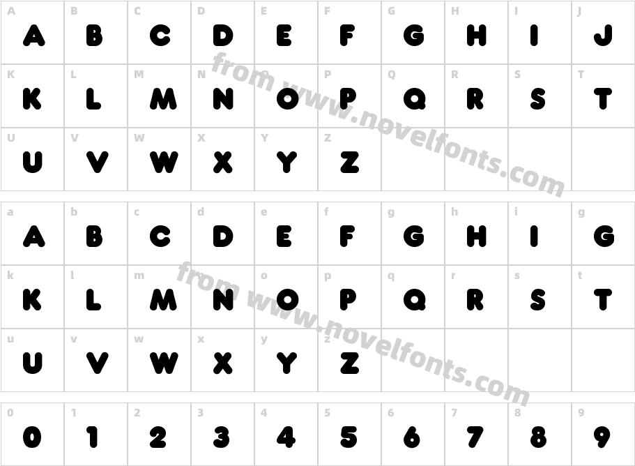 FranxurterCharacter Map