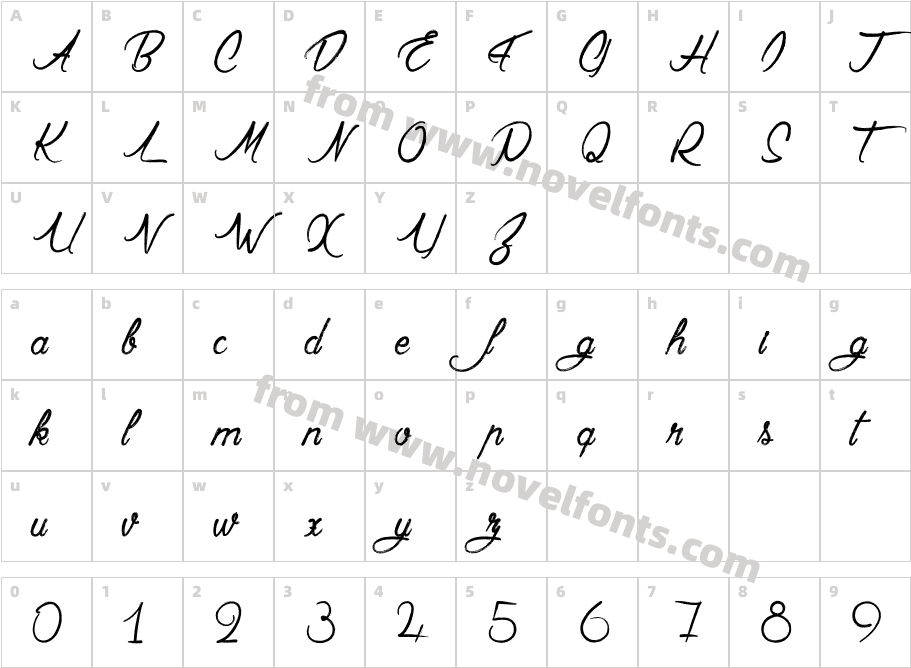 ClaudetteaimeleChocolatCharacter Map