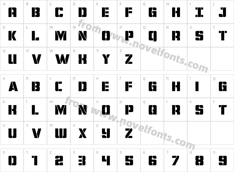 Free Shipping ExpandedCharacter Map