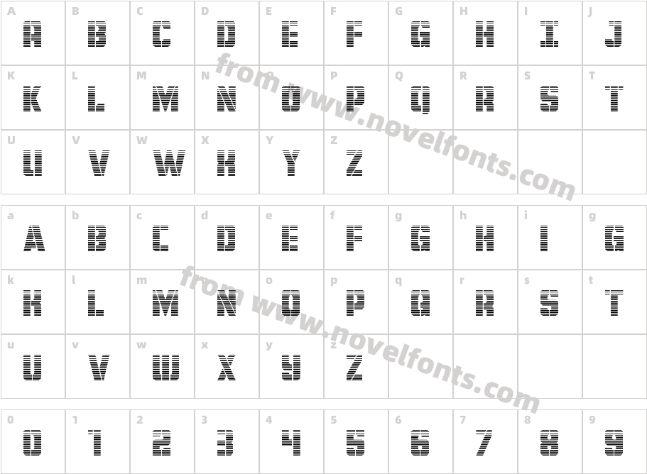 Free Shipping GradientCharacter Map