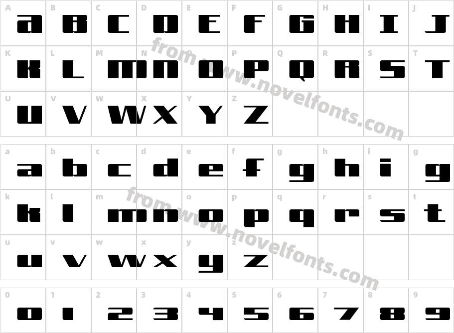 FreeLine-NormalCharacter Map