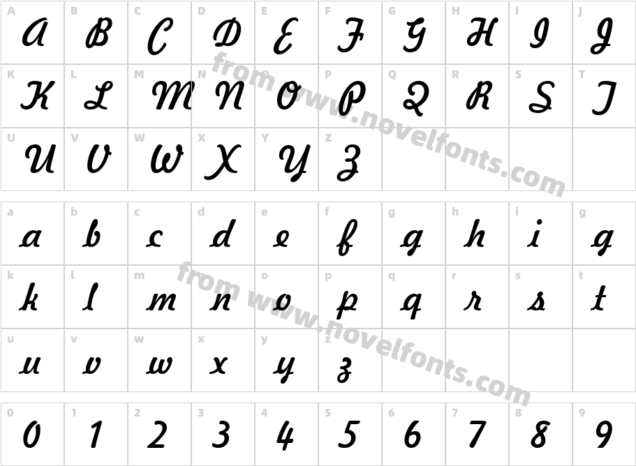 Freehand521BT-RegularCCharacter Map