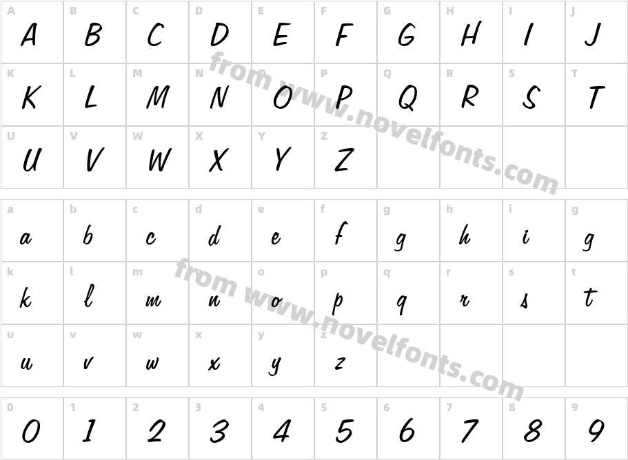 Freehand575BT-RegularBCharacter Map