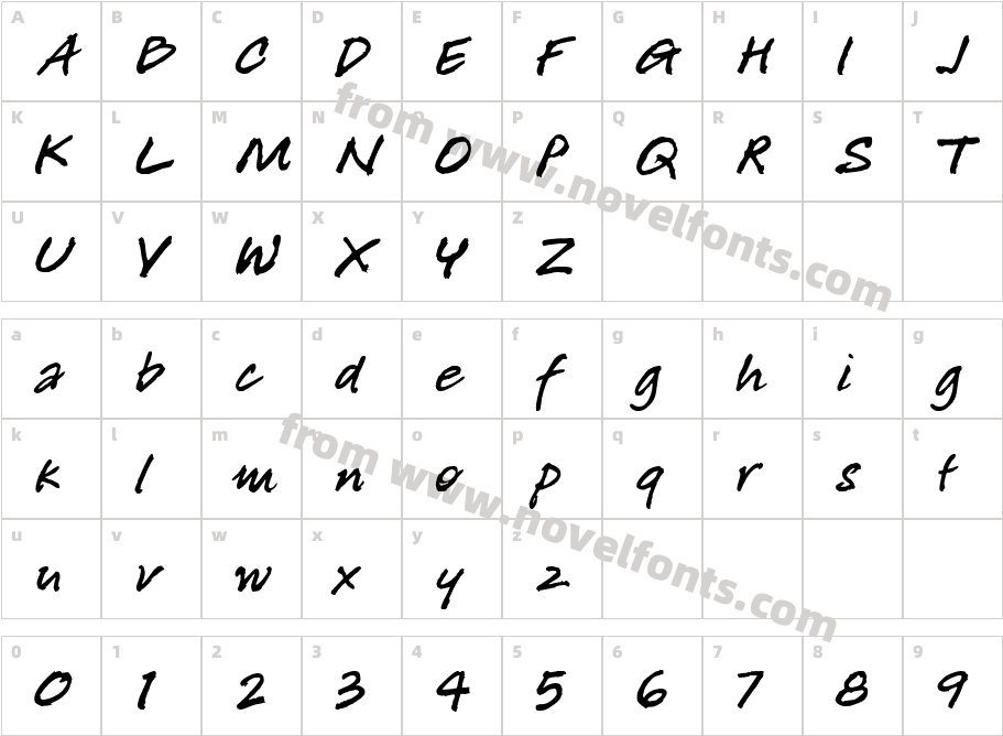 FreelyCharacter Map