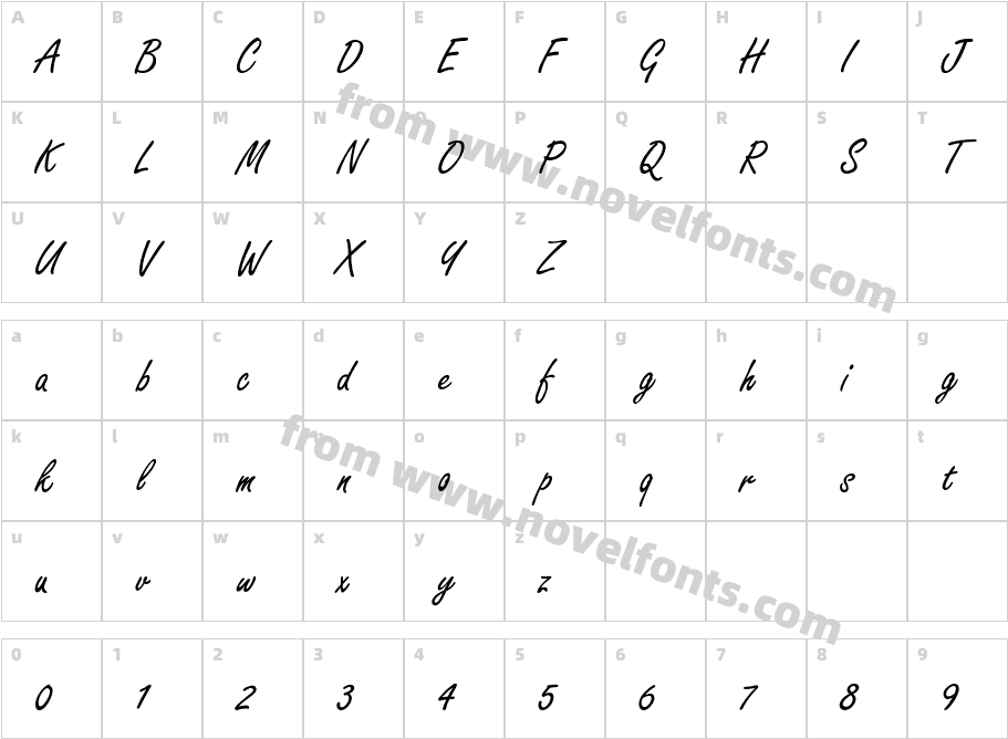 FreestyleScript-ThinCharacter Map