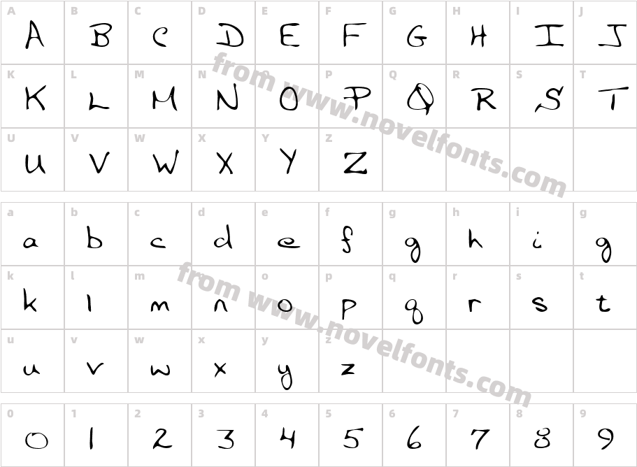 ClaytonsHand-PlainCharacter Map