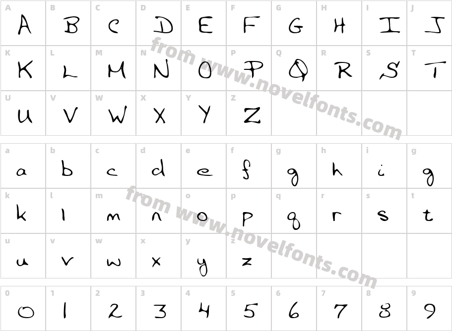 ClaytonsHandCharacter Map