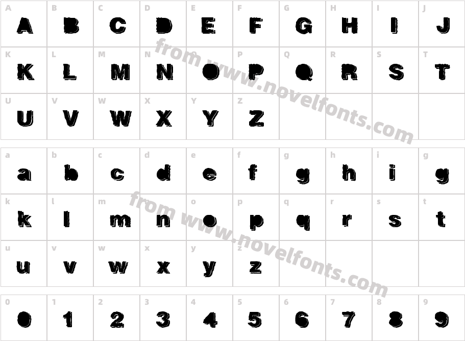 Freizer SVGinOTCharacter Map