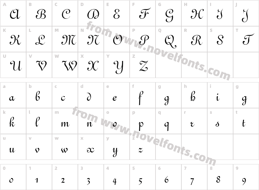 French111BT-RegularCharacter Map