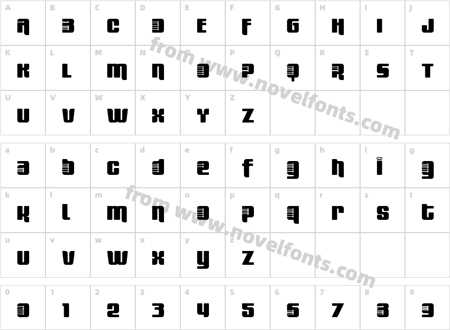 Fresh Bionik SECharacter Map