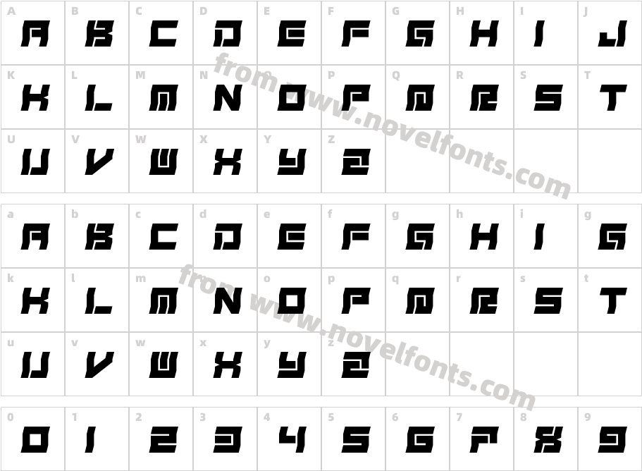 Freudian SlitCharacter Map