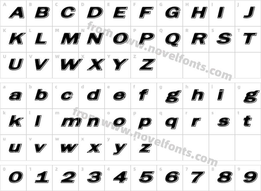 FriedBreadCharacter Map